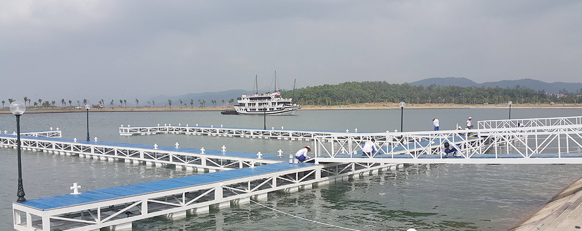 Ha Long pier for yachts